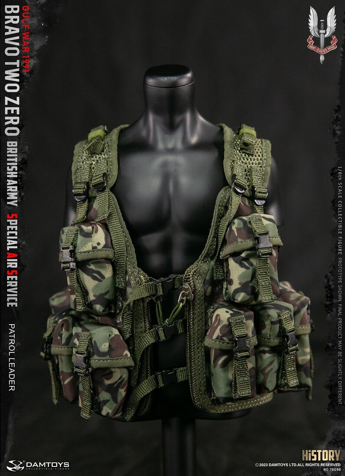 Pedido Figura Patrol Leader - British Army Special Air Service marca Damtoys 78098 escala 1/6