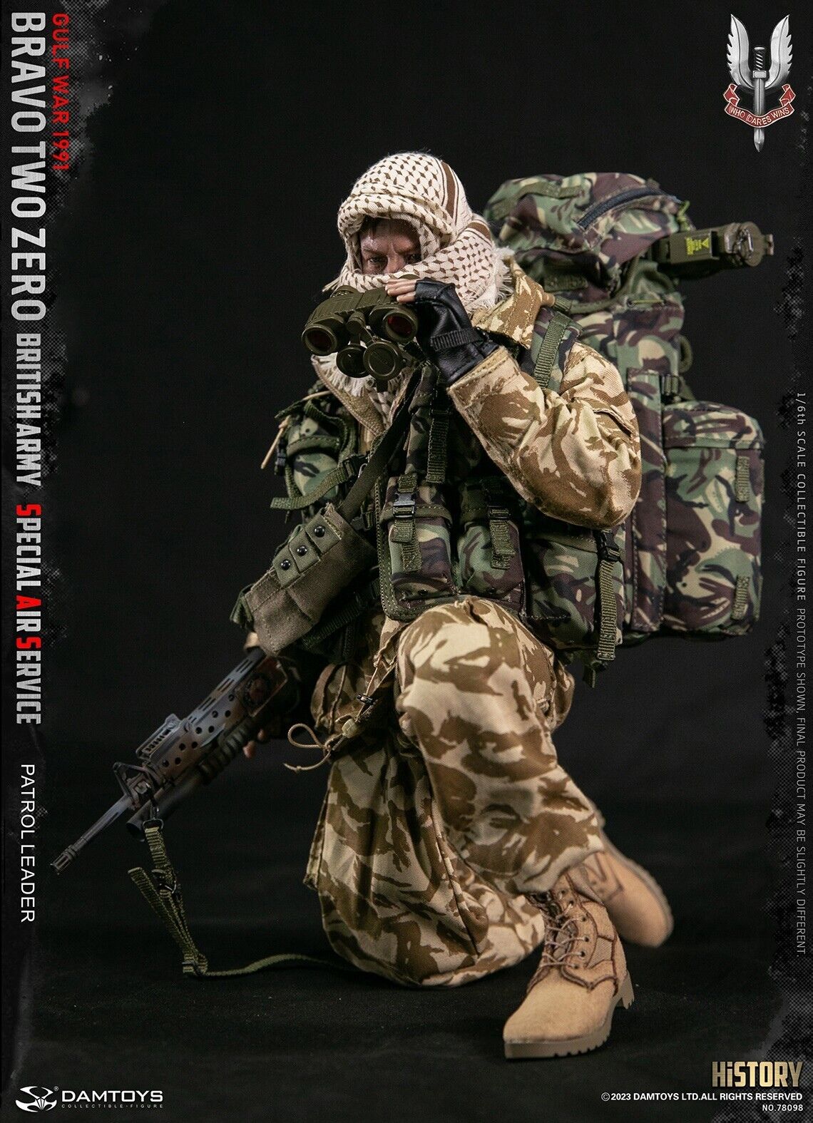 Pedido Figura Patrol Leader - British Army Special Air Service marca Damtoys 78098 escala 1/6