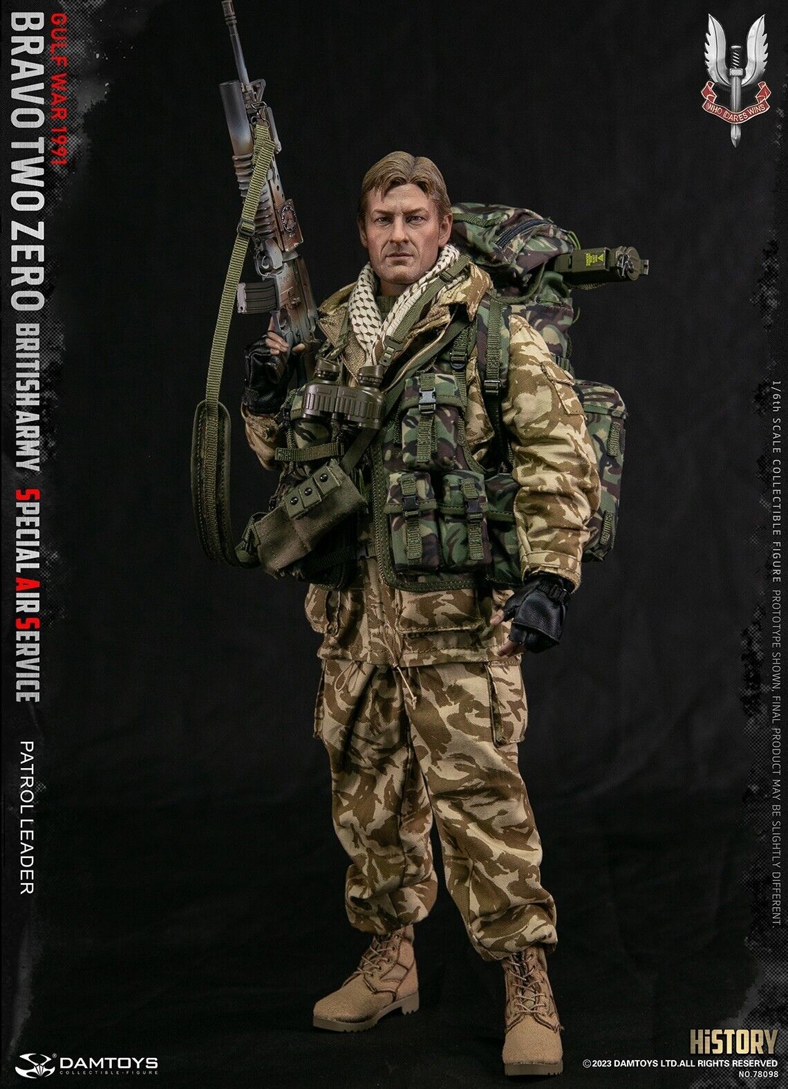 Pedido Figura Patrol Leader - British Army Special Air Service marca Damtoys 78098 escala 1/6