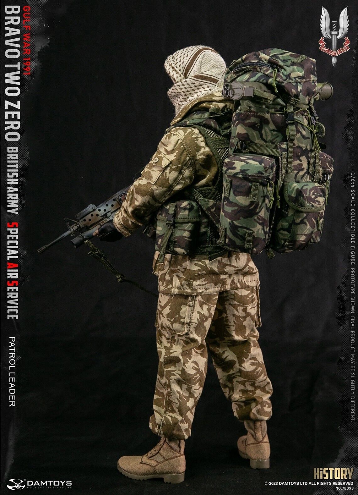 Pedido Figura Patrol Leader - British Army Special Air Service marca Damtoys 78098 escala 1/6