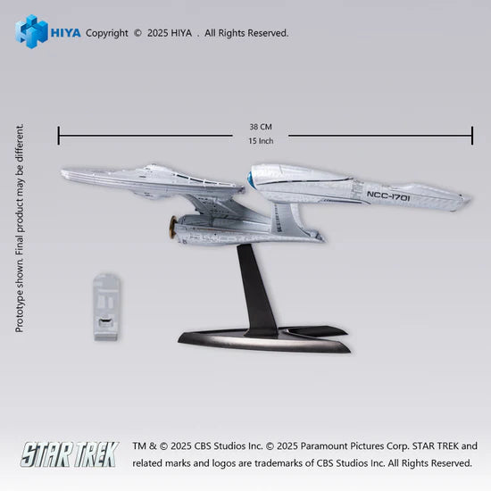 Preventa Nave Espacial U.S.S. Enterprise NCC-1701 (iluminada) - Star Trek (2009) - PX Previews Exclusive - REPLICAart Series marca HIYA RAS0275 (38 cm)