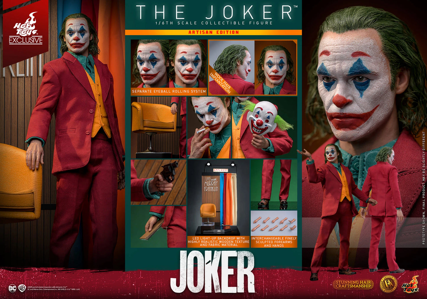 Pedido Figura The Joker (ARTISAN EDITION) Exclusiva marca Hot Toys DX43 escala 1/6 (SOLO 1 DISPONIBLE)