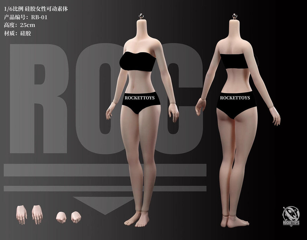 Preventa Cuerpo Femenino Seamless marca Rocket Toys RB-01 escala 1/6