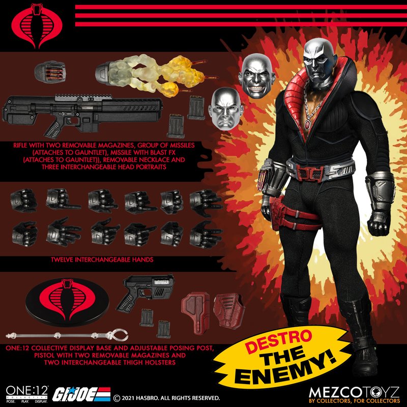 Pedido Figura Destro - G.I.Joe - One:12 Collective marca Mezco Toyz 76390 escala pequeña 1/12