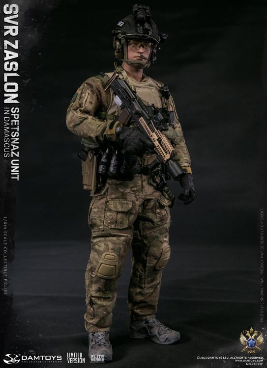 Preventa Figura SVR Zaslon in Damascus (Limited Version) - Russian Spetsnaz Unit marca Damtoys 78093F escala 1/6