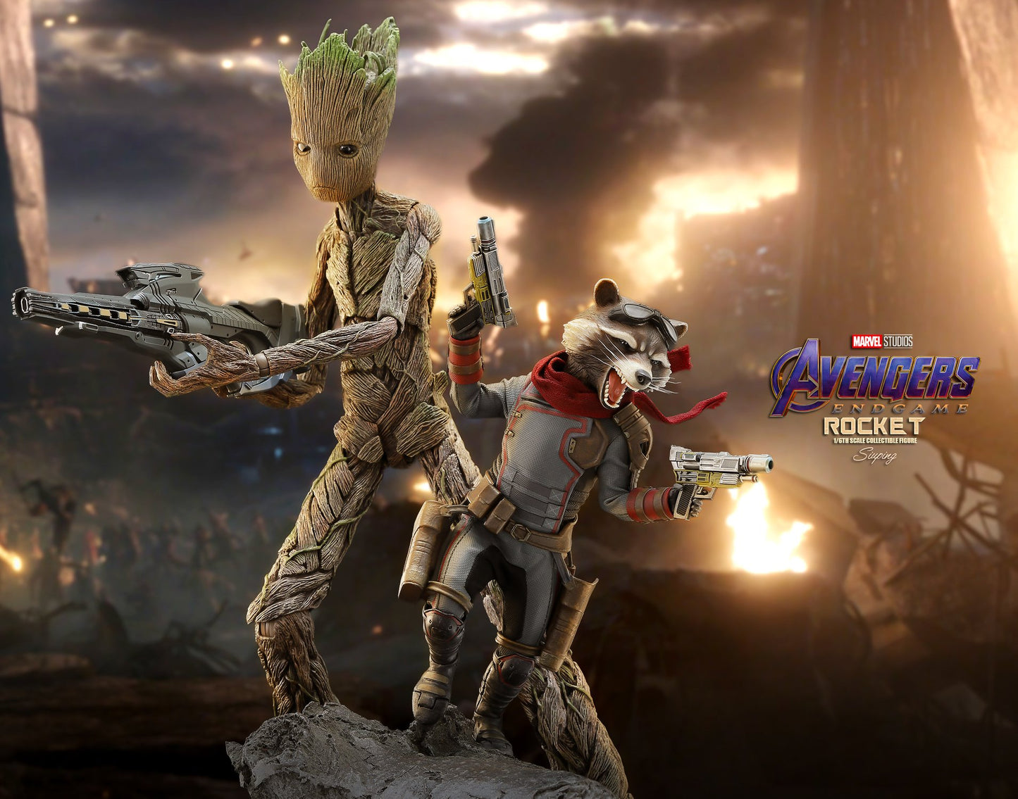 Pedido Figura Rocket - Avengers Endgame marca Hot Toys MMS548 escala 1/6