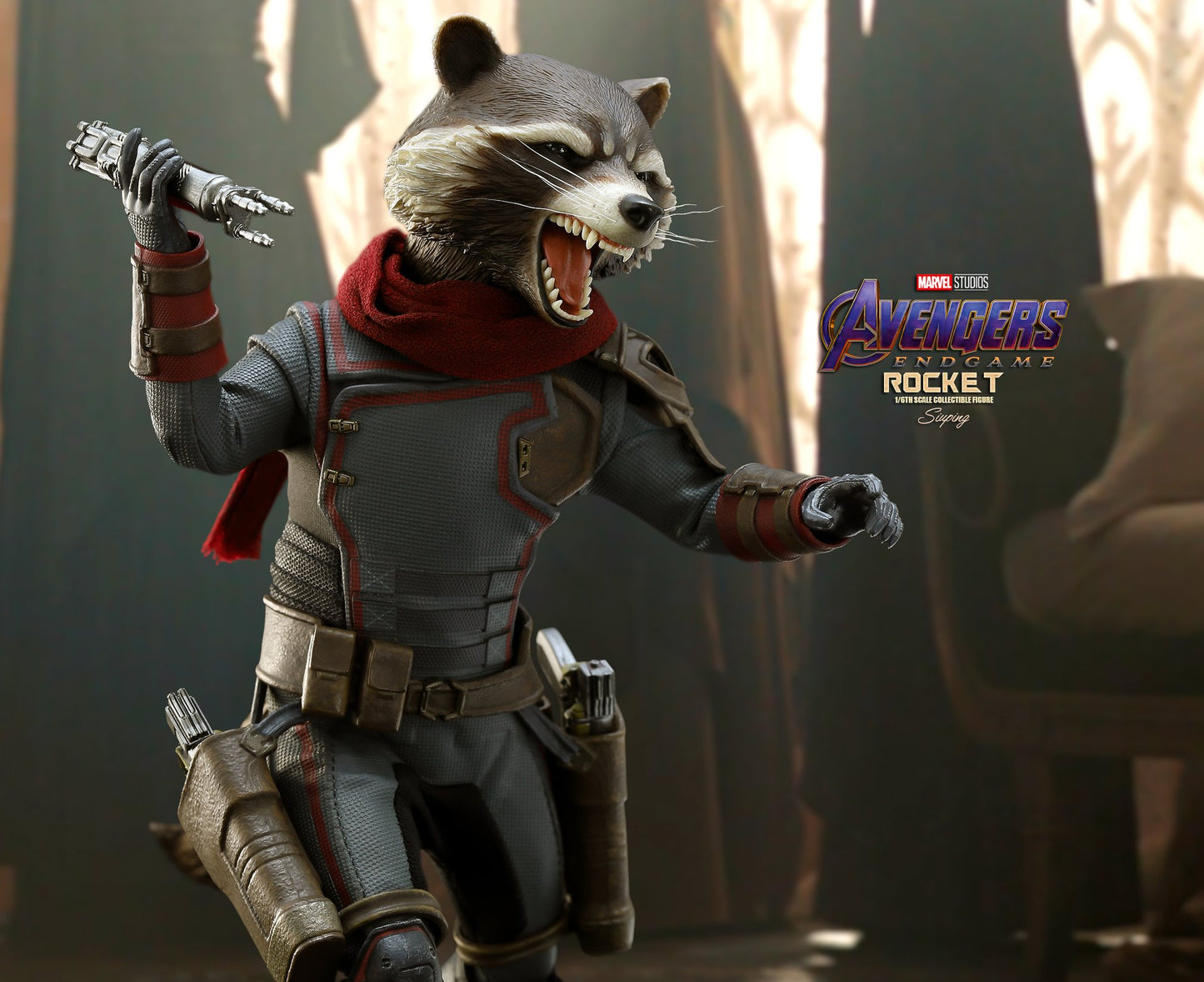 Pedido Figura Rocket - Avengers Endgame marca Hot Toys MMS548 escala 1/6