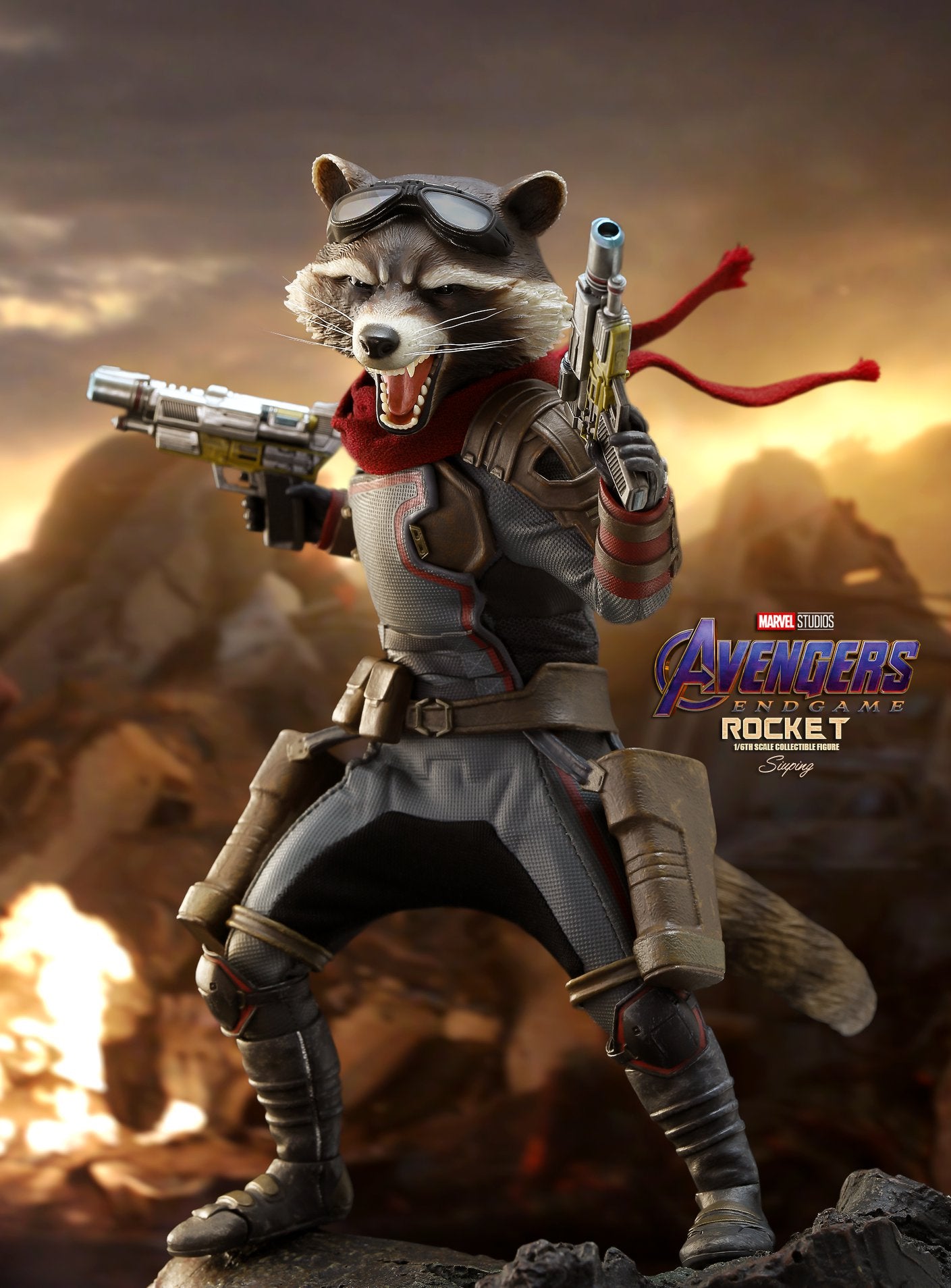 Pedido Figura Rocket - Avengers Endgame marca Hot Toys MMS548 escala 1/6