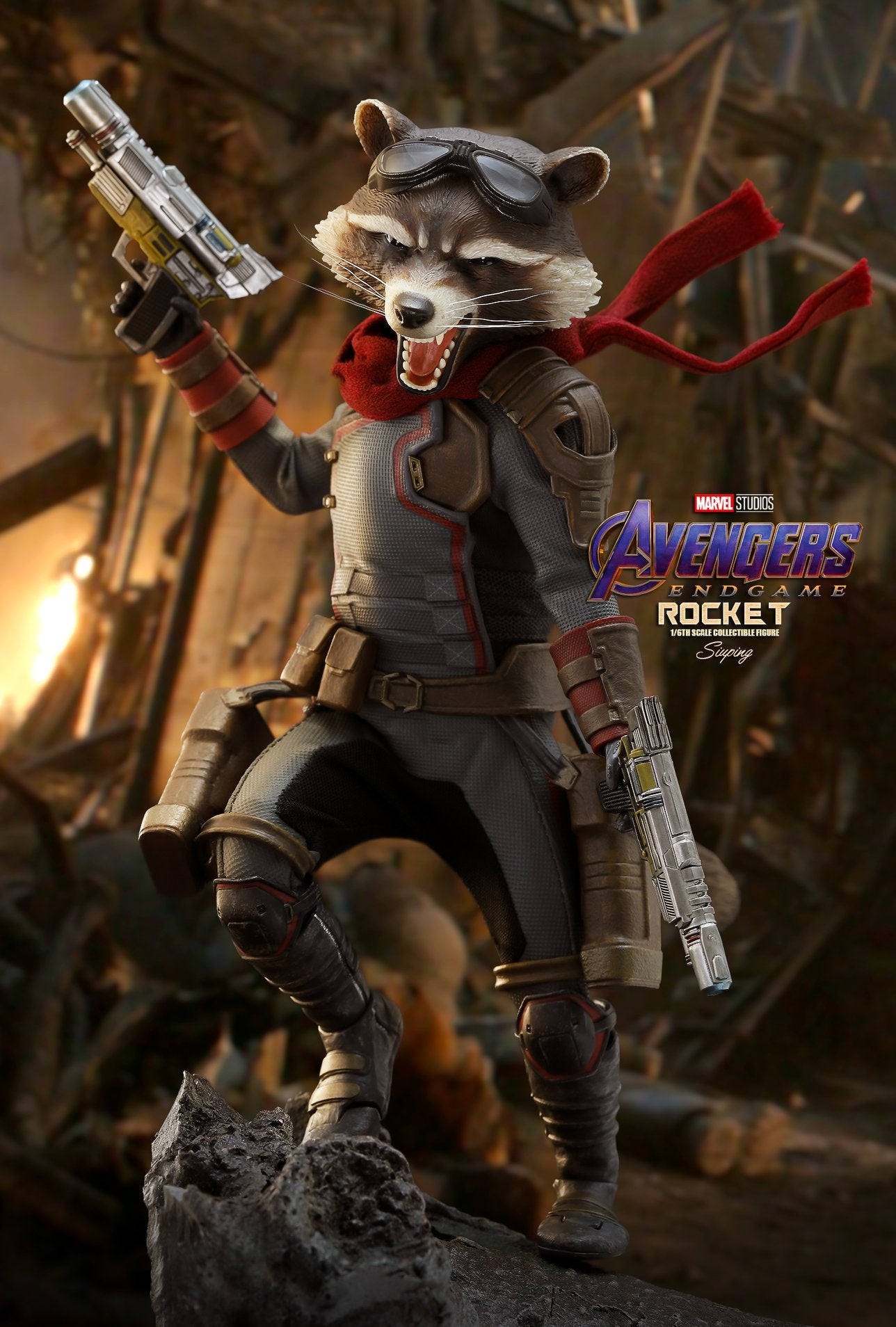 Pedido Figura Rocket - Avengers Endgame marca Hot Toys MMS548 escala 1/6