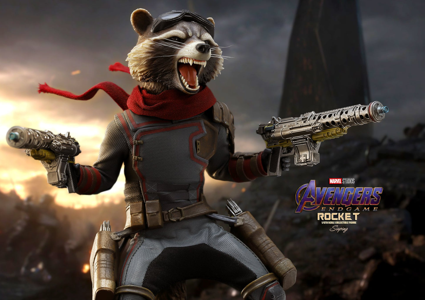 Pedido Figura Rocket - Avengers Endgame marca Hot Toys MMS548 escala 1/6