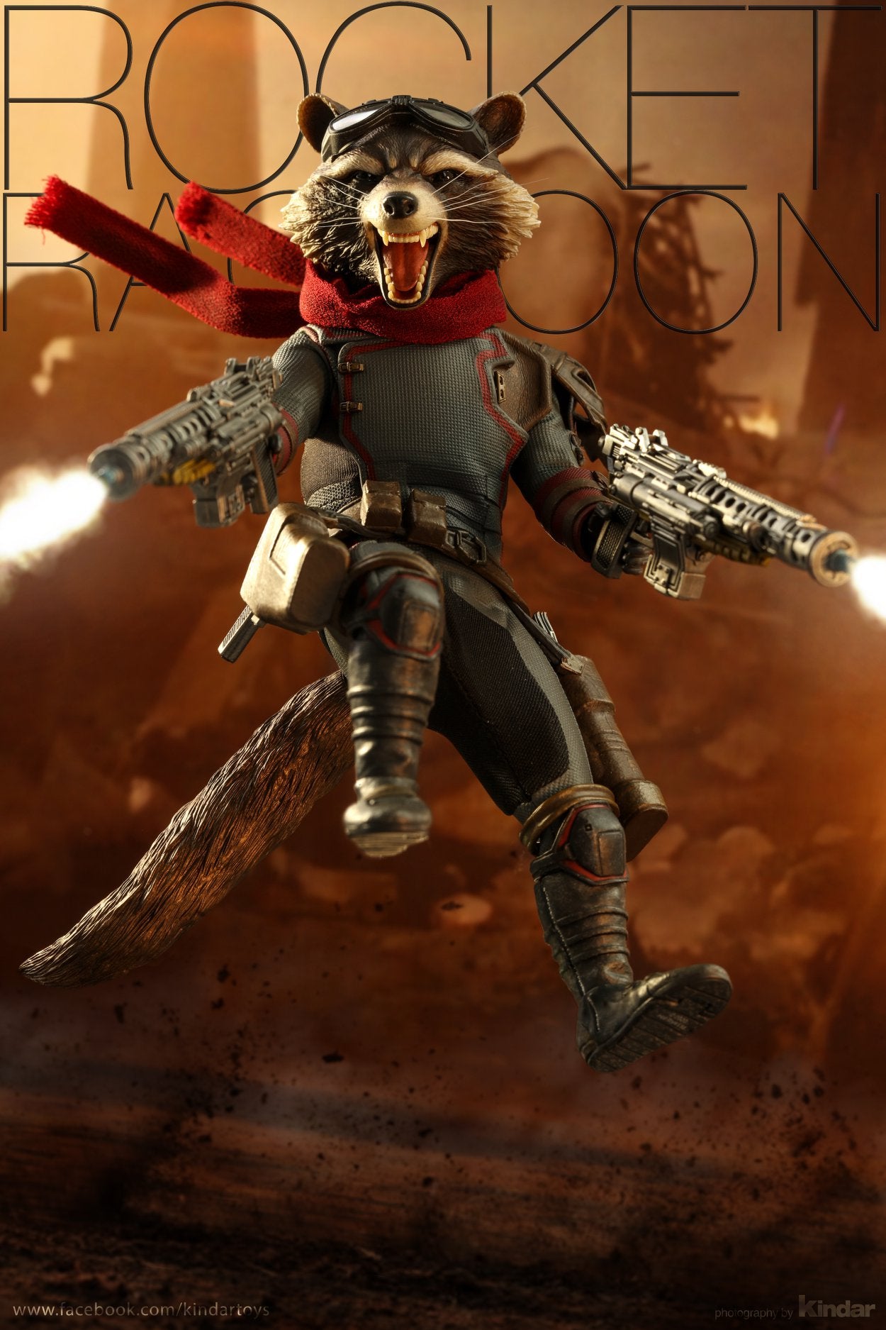 Pedido Figura Rocket - Avengers Endgame marca Hot Toys MMS548 escala 1/6