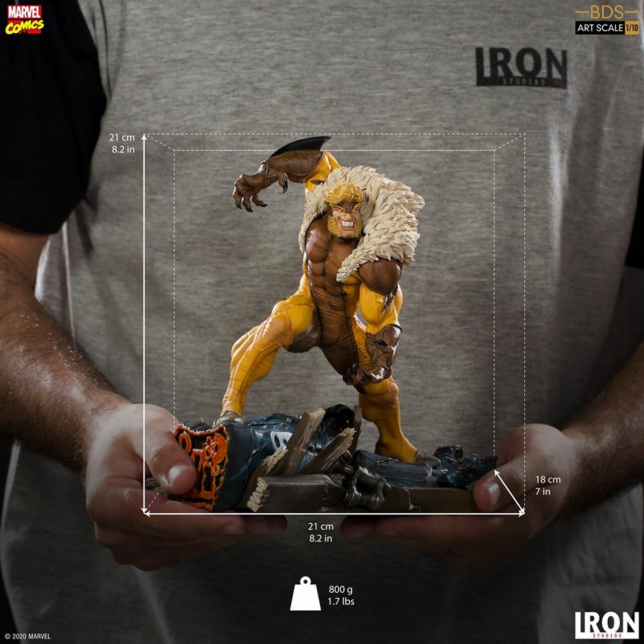 Pedido Estatua Sabretooth - X-Men - Limited Edition marca Iron Studios BDS escala de arte 1/10
