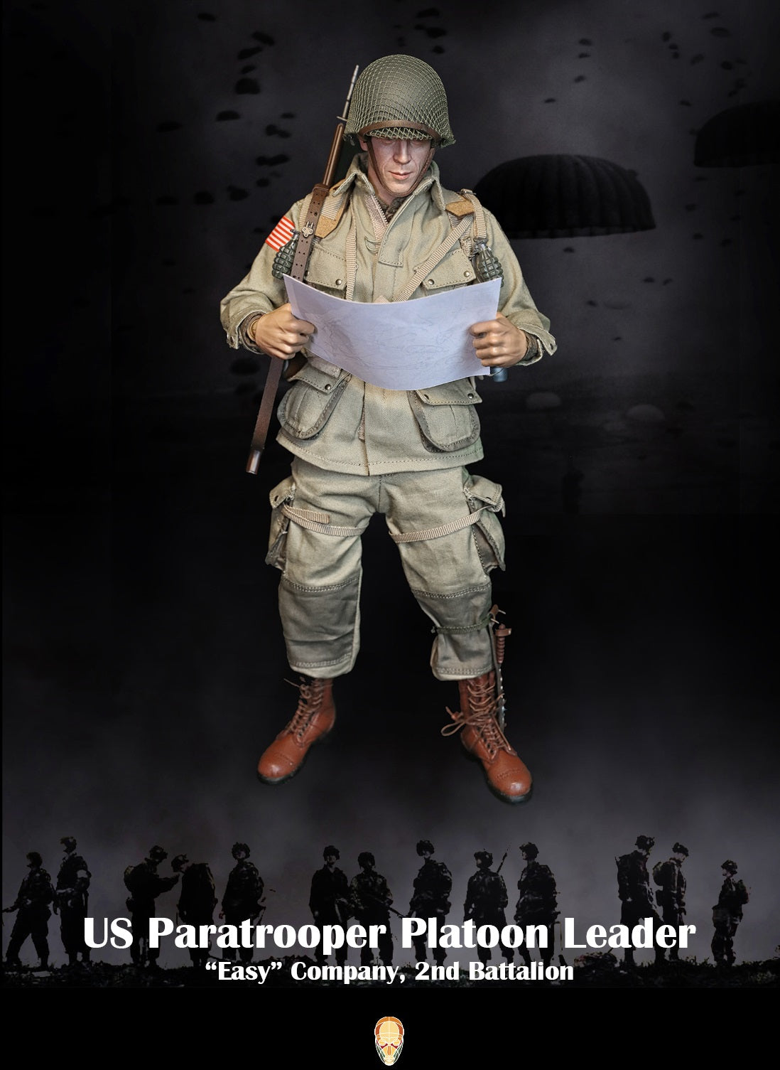 Pedido Figura US Paratrooper Platoon Leader (Special version) - WWII “Easy” Company 2nd Battalion marca Facepool FP-002B escala 1/6