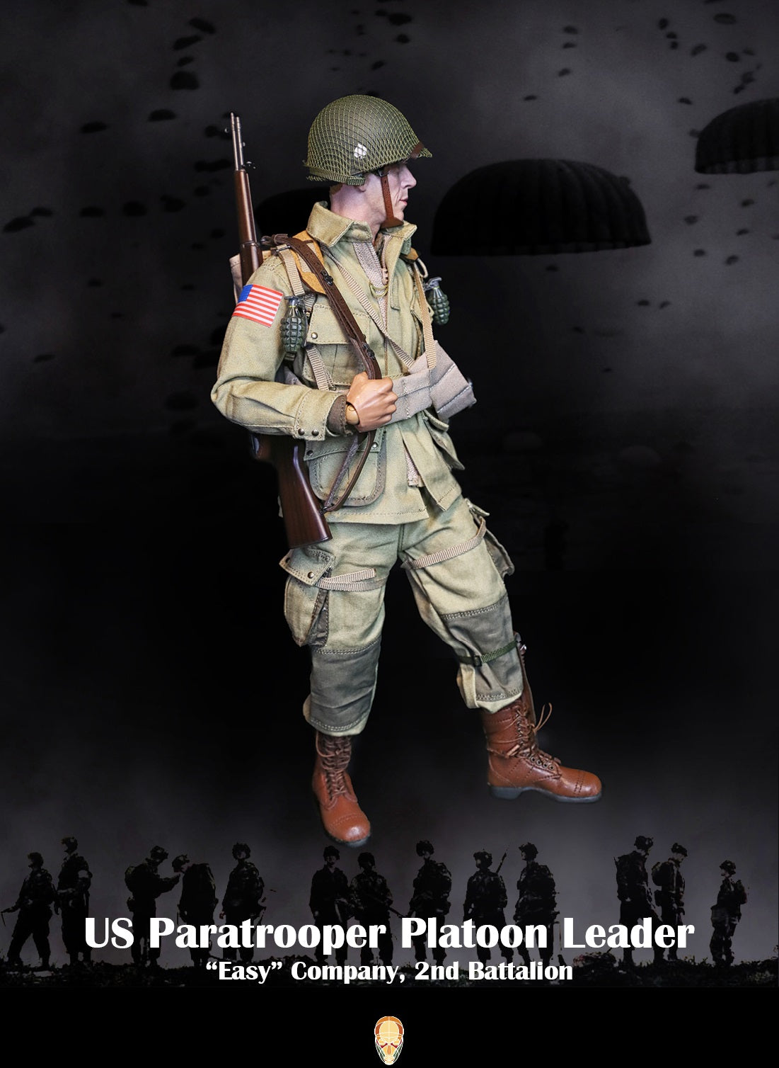 Pedido Figura US Paratrooper Platoon Leader (Special version) - WWII “Easy” Company 2nd Battalion marca Facepool FP-002B escala 1/6