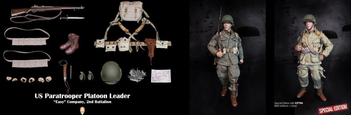 Pedido Figura US Paratrooper Platoon Leader (Special version) - WWII “Easy” Company 2nd Battalion marca Facepool FP-002B escala 1/6