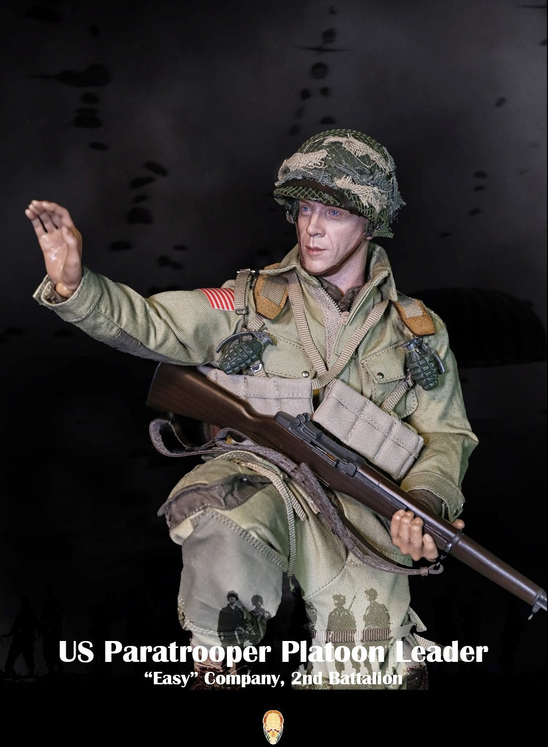 Pedido Figura US Paratrooper Platoon Leader (Special version) - WWII “Easy” Company 2nd Battalion marca Facepool FP-002B escala 1/6