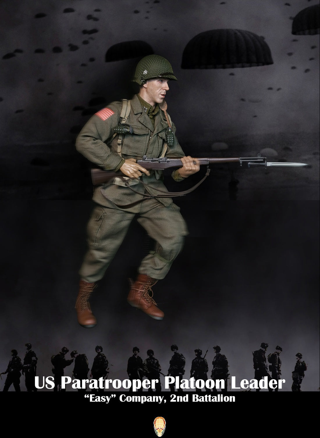 Pedido Figura US Paratrooper Platoon Leader (Special version) - WWII “Easy” Company 2nd Battalion marca Facepool FP-002B escala 1/6