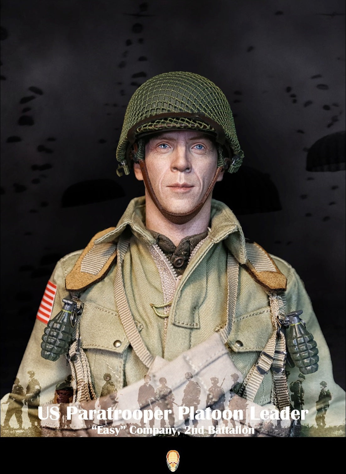 Pedido Figura US Paratrooper Platoon Leader (Special version) - WWII “Easy” Company 2nd Battalion marca Facepool FP-002B escala 1/6