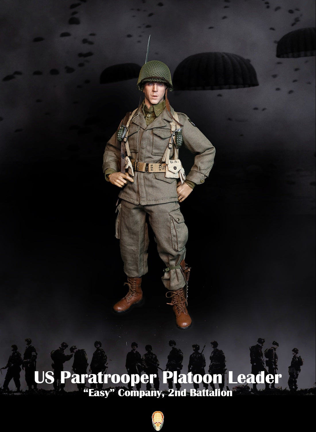 Pedido Figura US Paratrooper Platoon Leader (Special version) - WWII “Easy” Company 2nd Battalion marca Facepool FP-002B escala 1/6