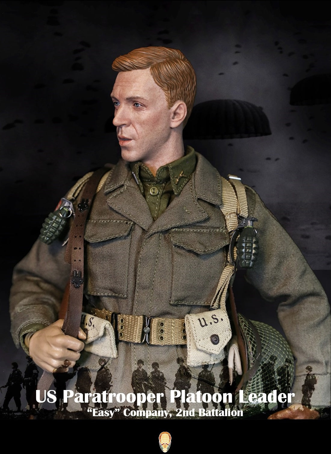 Pedido Figura US Paratrooper Platoon Leader (Special version) - WWII “Easy” Company 2nd Battalion marca Facepool FP-002B escala 1/6