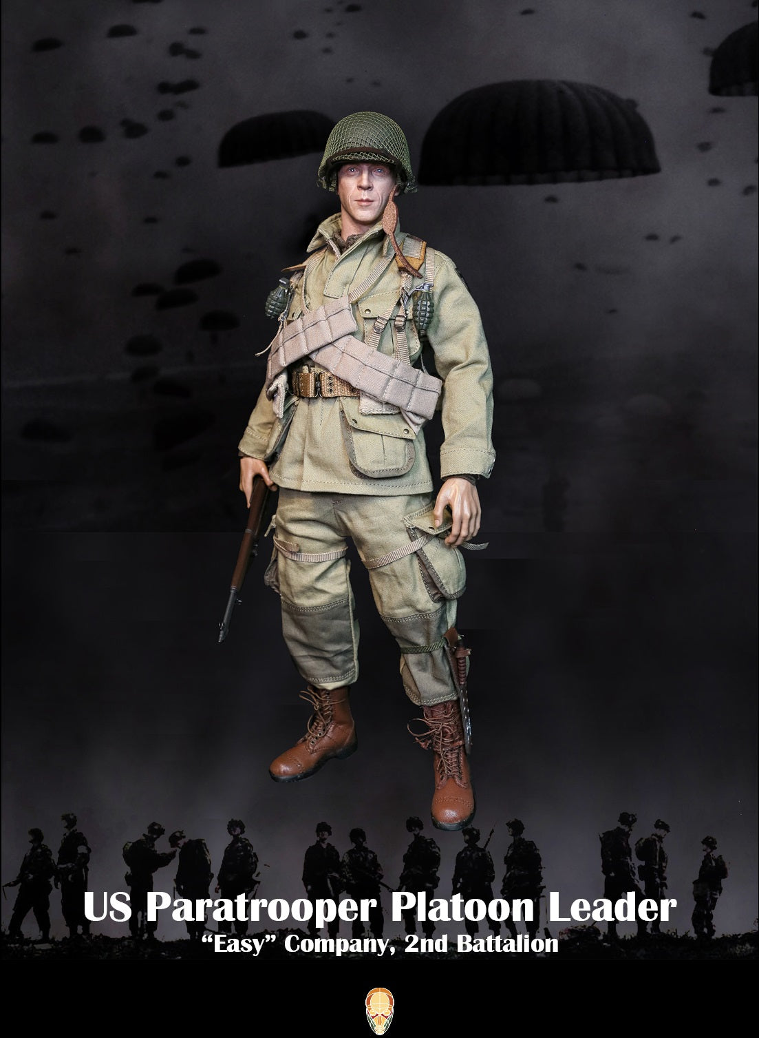 Pedido Figura US Paratrooper Platoon Leader (Special version) - WWII “Easy” Company 2nd Battalion marca Facepool FP-002B escala 1/6