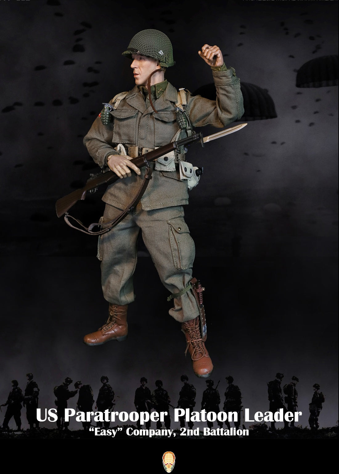 Pedido Figura US Paratrooper Platoon Leader (Special version) - WWII “Easy” Company 2nd Battalion marca Facepool FP-002B escala 1/6