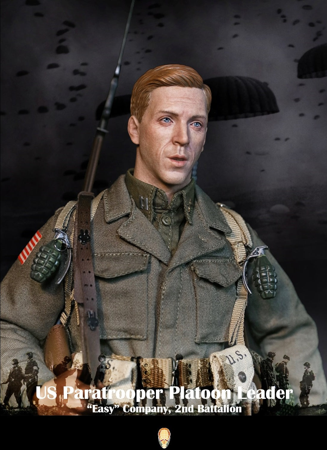Pedido Figura US Paratrooper Platoon Leader (Special version) - WWII “Easy” Company 2nd Battalion marca Facepool FP-002B escala 1/6