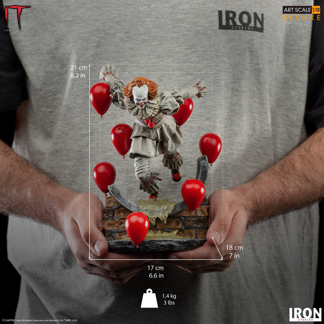 Pedido Estatua Pennywise Deluxe - IT Chapter Two marca Iron Studios escala de arte 1/10