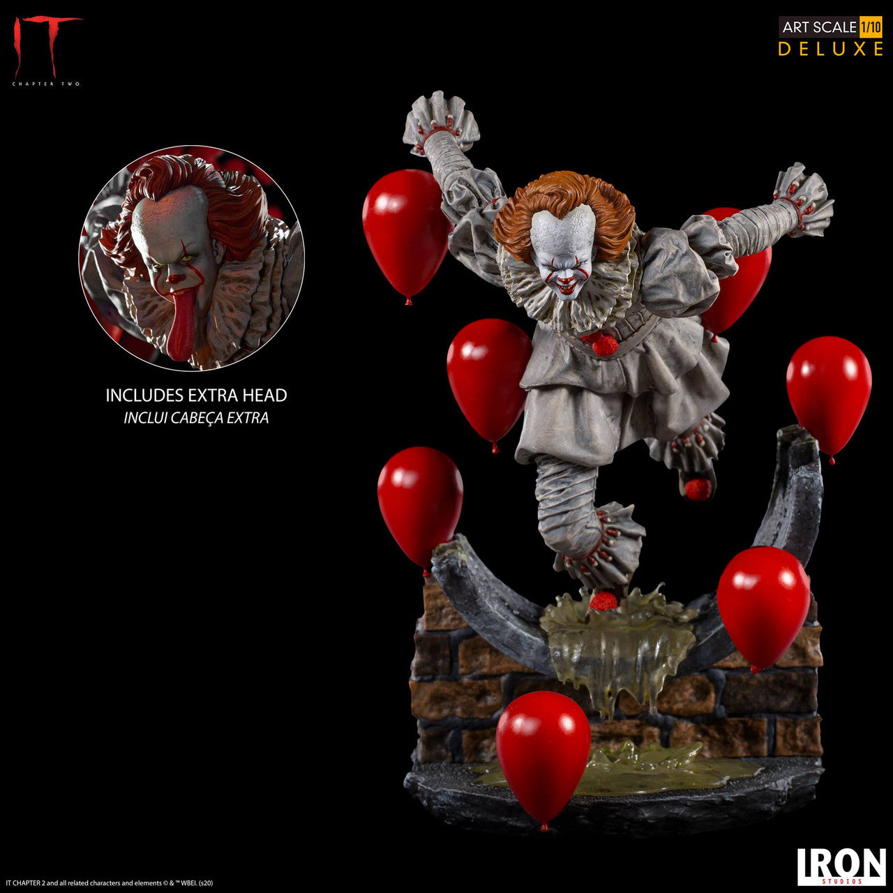Pedido Estatua Pennywise Deluxe - IT Chapter Two marca Iron Studios escala de arte 1/10