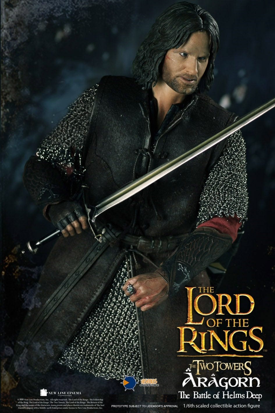 Pedido Figura Aragorn "The Battle of Helms Deep" The Lord of the Rings marca Asmus Toys LOTR025 escala 1/6