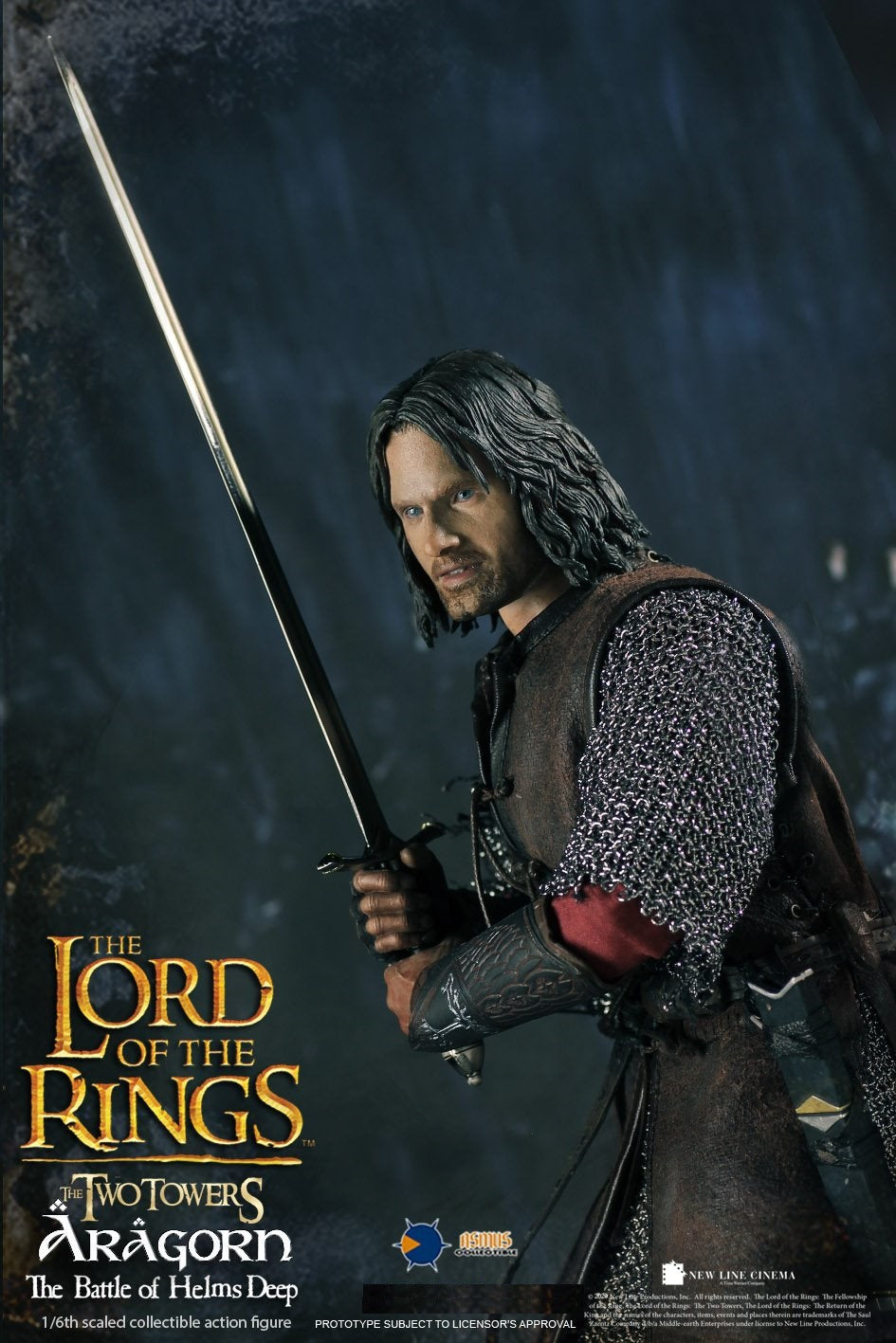 Pedido Figura Aragorn "The Battle of Helms Deep" The Lord of the Rings marca Asmus Toys LOTR025 escala 1/6
