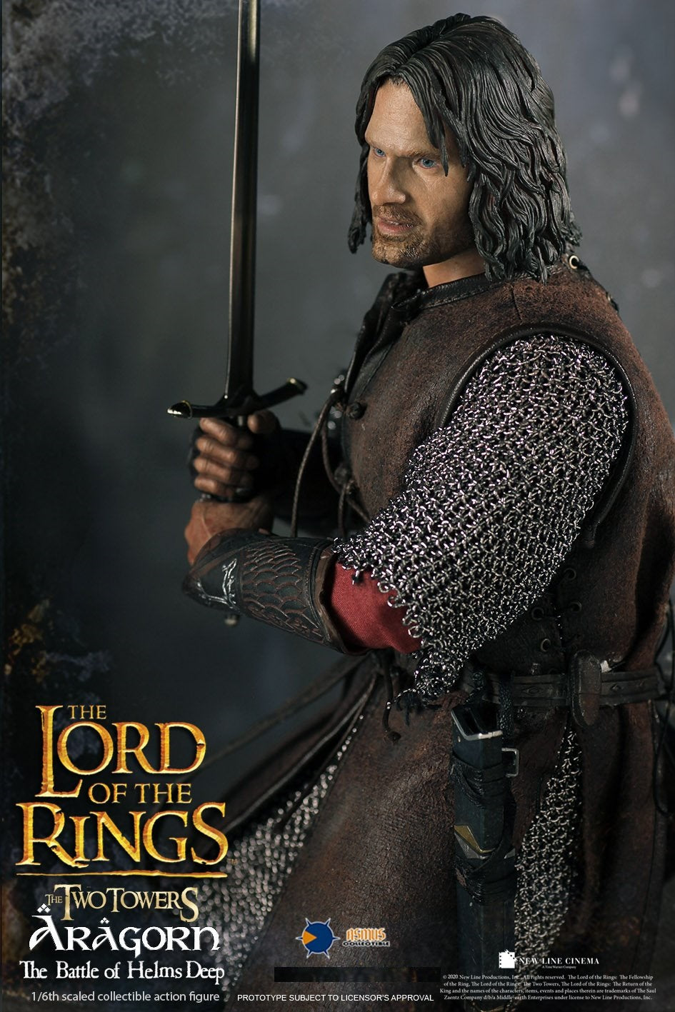 Pedido Figura Aragorn "The Battle of Helms Deep" The Lord of the Rings marca Asmus Toys LOTR025 escala 1/6