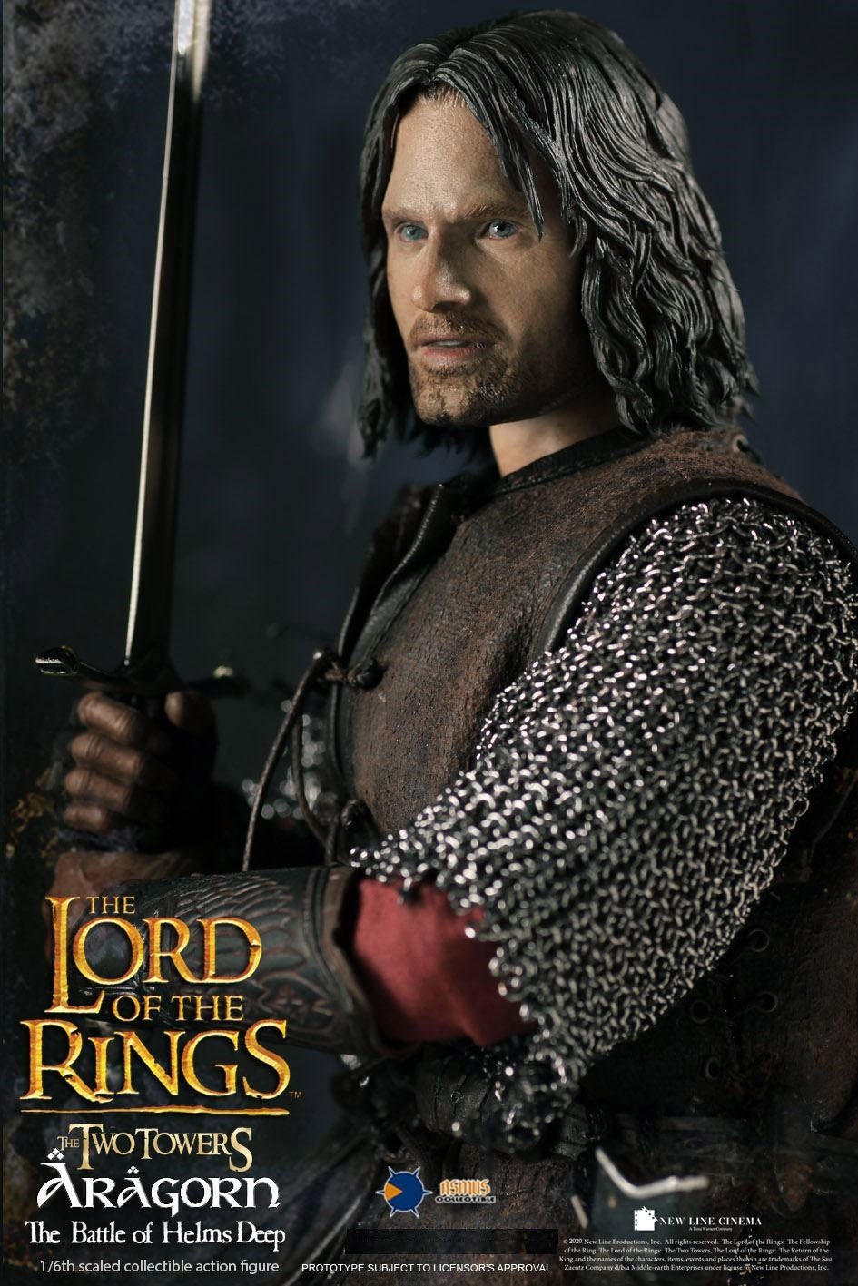 Pedido Figura Aragorn "The Battle of Helms Deep" The Lord of the Rings marca Asmus Toys LOTR025 escala 1/6