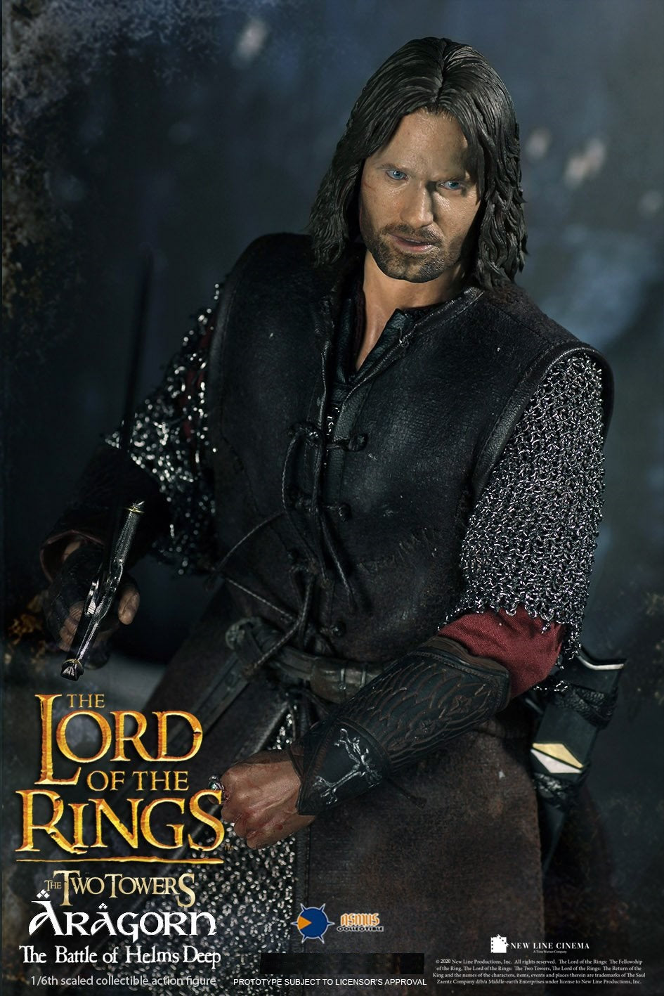 Pedido Figura Aragorn "The Battle of Helms Deep" The Lord of the Rings marca Asmus Toys LOTR025 escala 1/6