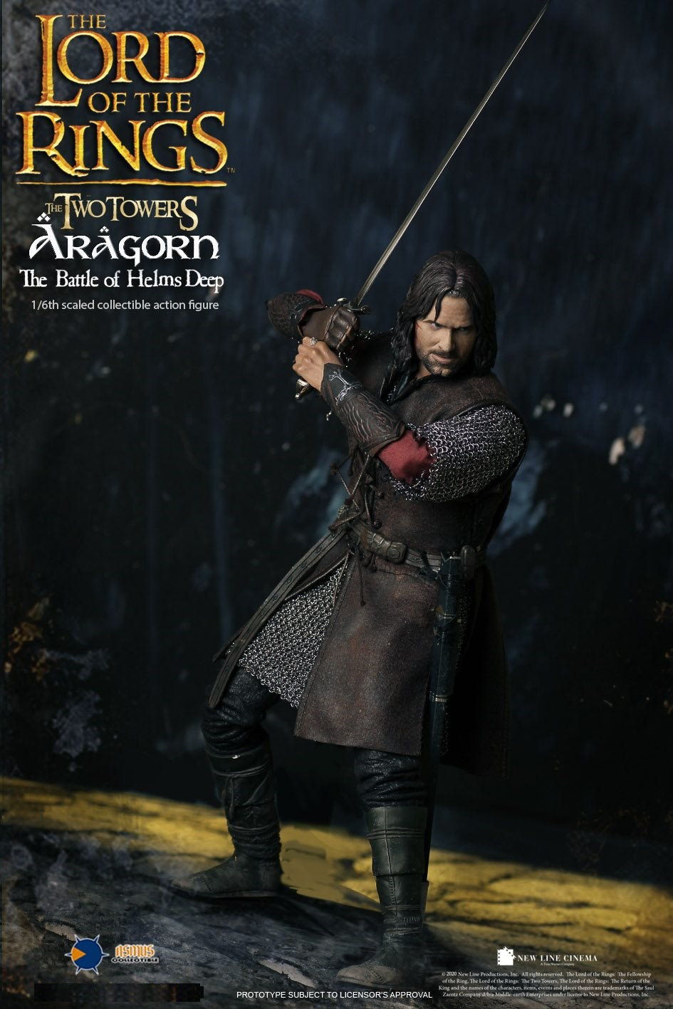 Pedido Figura Aragorn "The Battle of Helms Deep" The Lord of the Rings marca Asmus Toys LOTR025 escala 1/6