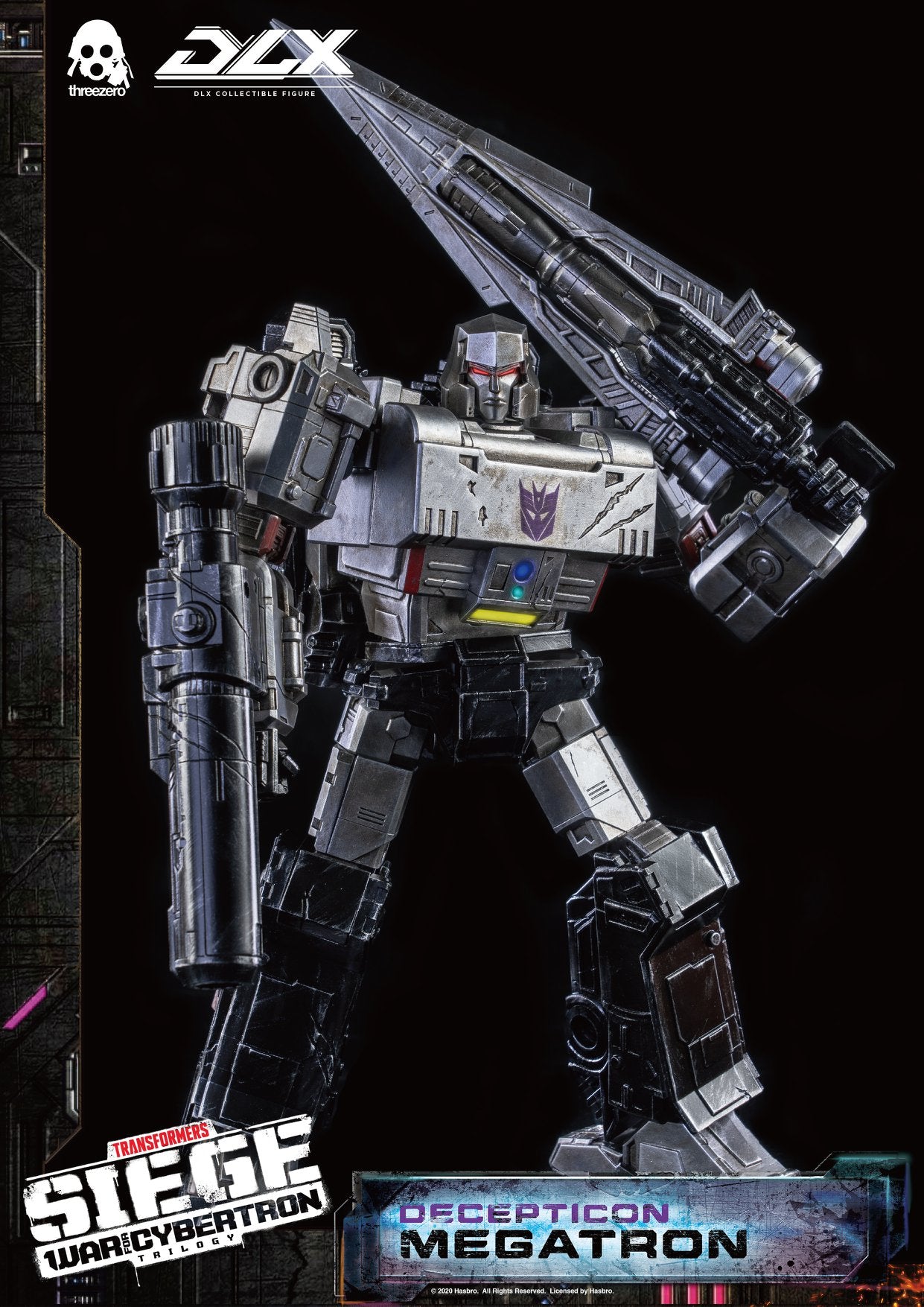 Pedido Figura DLX Megatron - Transformers Siege: War For Cybertron marca Threezero (25.4 cm)