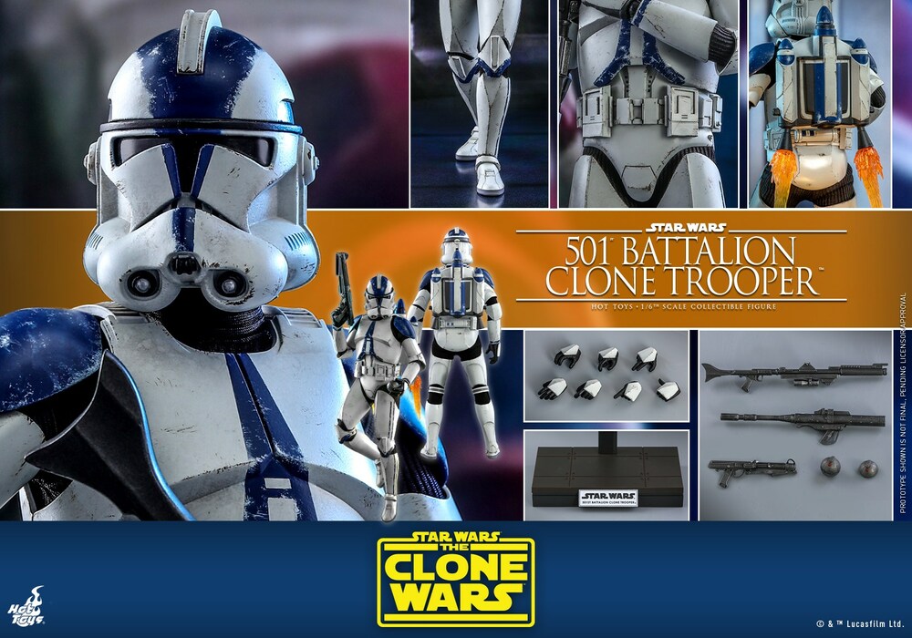 Pedido Figura 501st Battalion Clone Trooper - Star Wars: The Clone Wars marca Hot Toys TMS022 escala 1/6