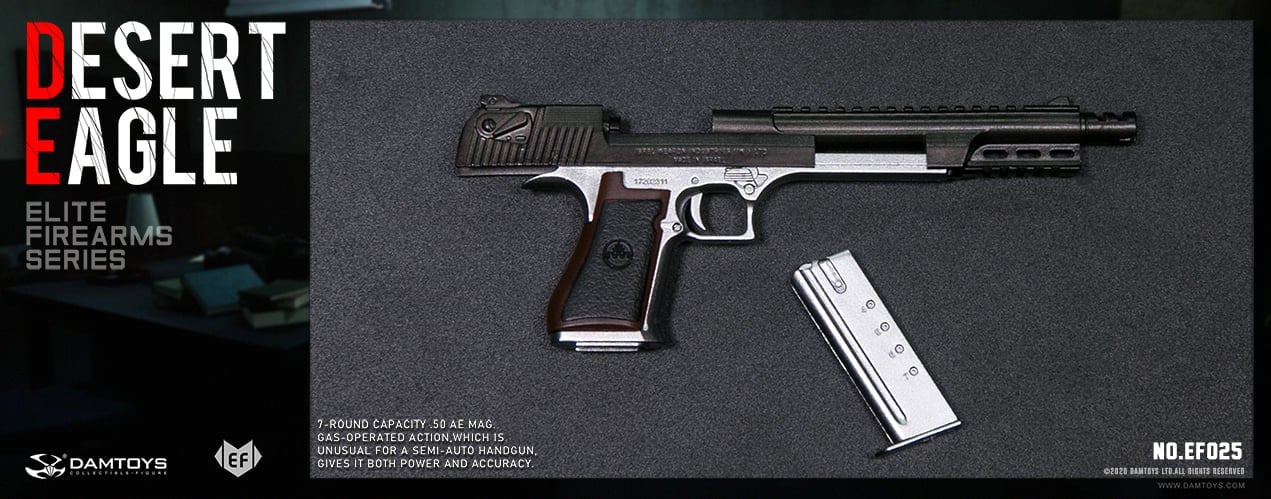 Pedido Set de Pistolas Desert Eagle (2 versiones) marca Damtoys EF024-EF025 escala 1/6