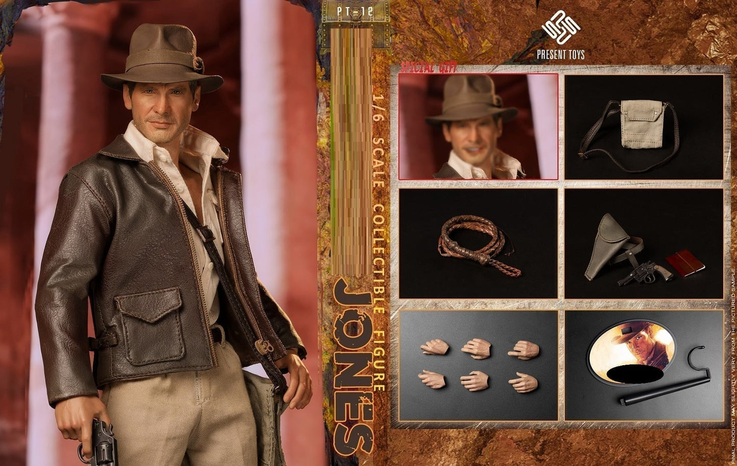 Figura Jones marca Present Toys PT-12 escala 1/6 (Segundo Lote)