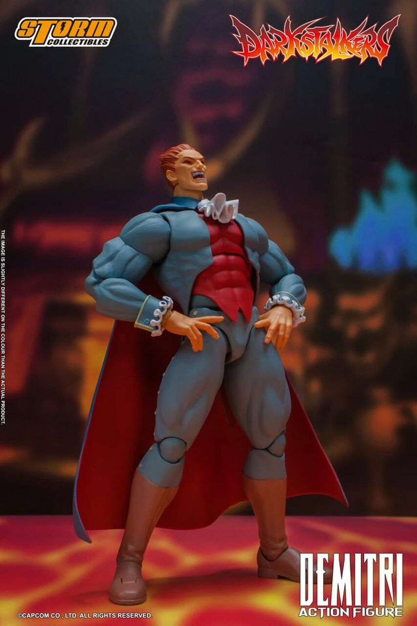 Pedido Figura Demitri Maximoff - Darkstalkers marca Storm Collectibles escala pequeña 1/12