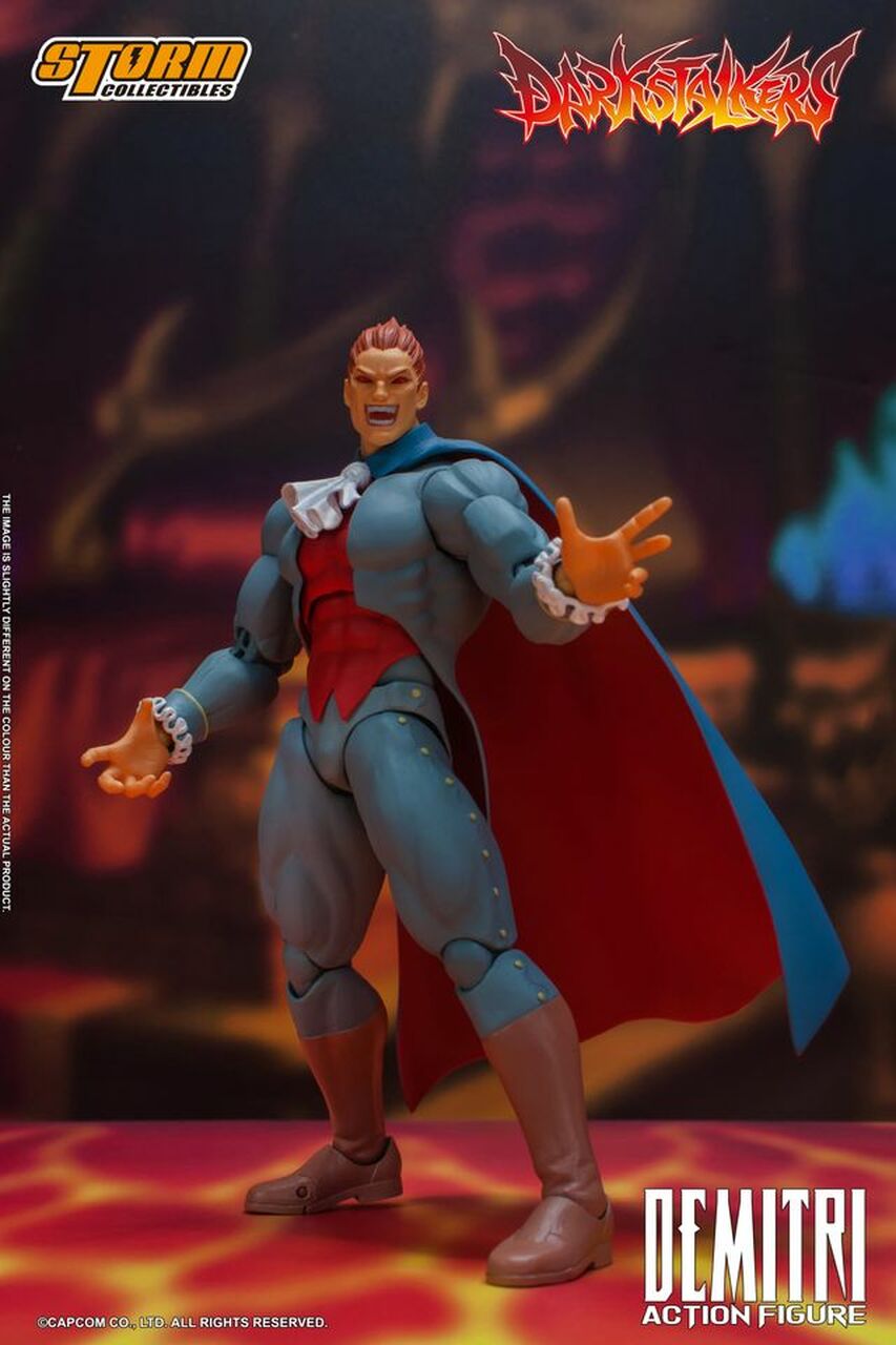 Pedido Figura Demitri Maximoff - Darkstalkers marca Storm Collectibles escala pequeña 1/12