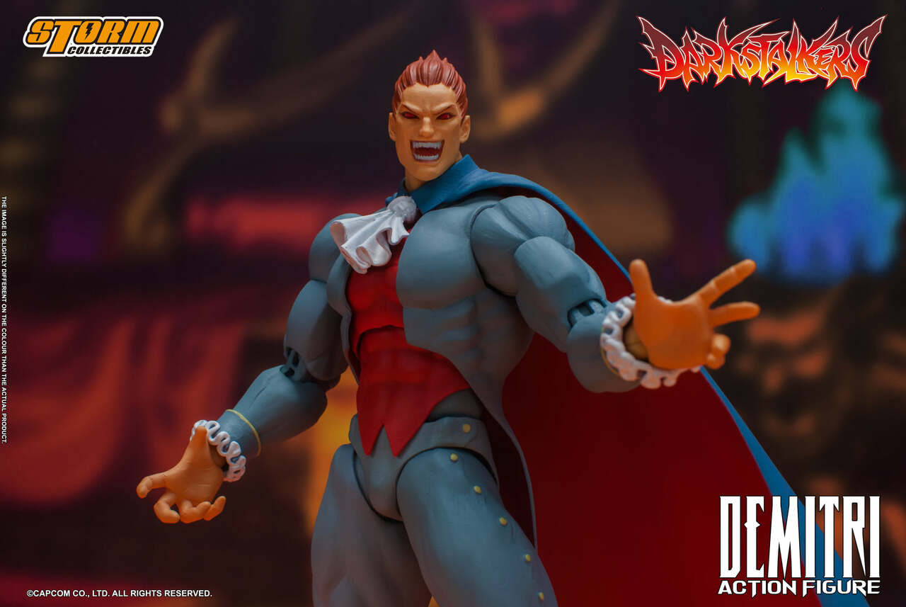 Pedido Figura Demitri Maximoff - Darkstalkers marca Storm Collectibles escala pequeña 1/12