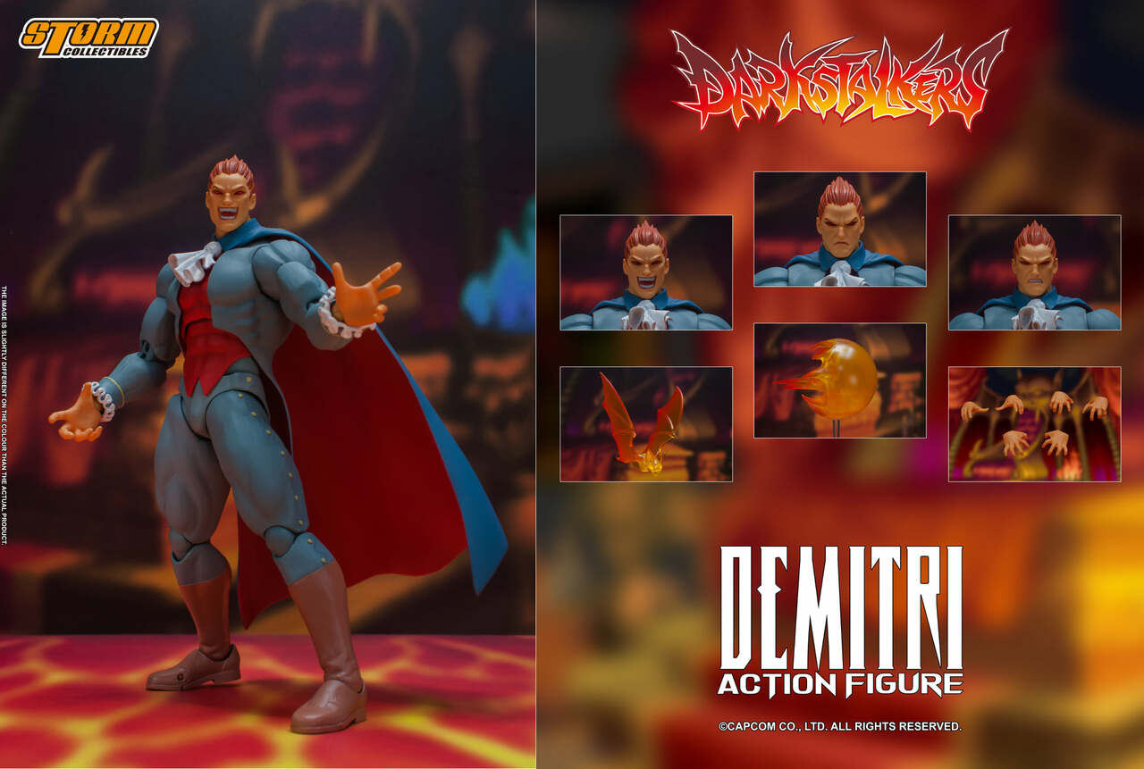 Pedido Figura Demitri Maximoff - Darkstalkers marca Storm Collectibles escala pequeña 1/12
