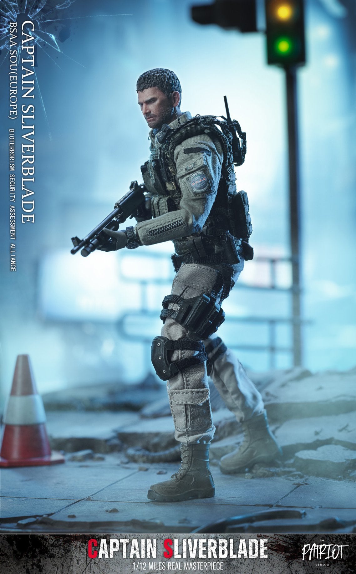 Pedido Figura Captain Sliverblade (2 versiones) marca Patriot Studios escala pequeña 1/12