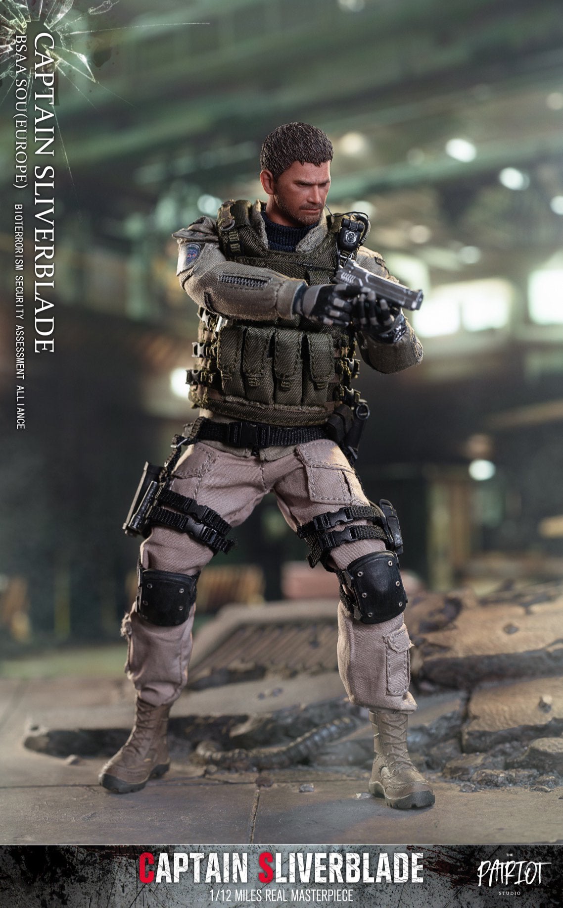 Pedido Figura Captain Sliverblade (2 versiones) marca Patriot Studios escala pequeña 1/12