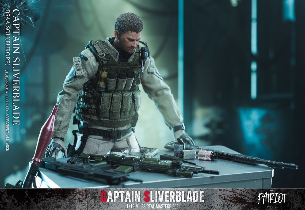 Pedido Figura Captain Sliverblade (2 versiones) marca Patriot Studios escala pequeña 1/12