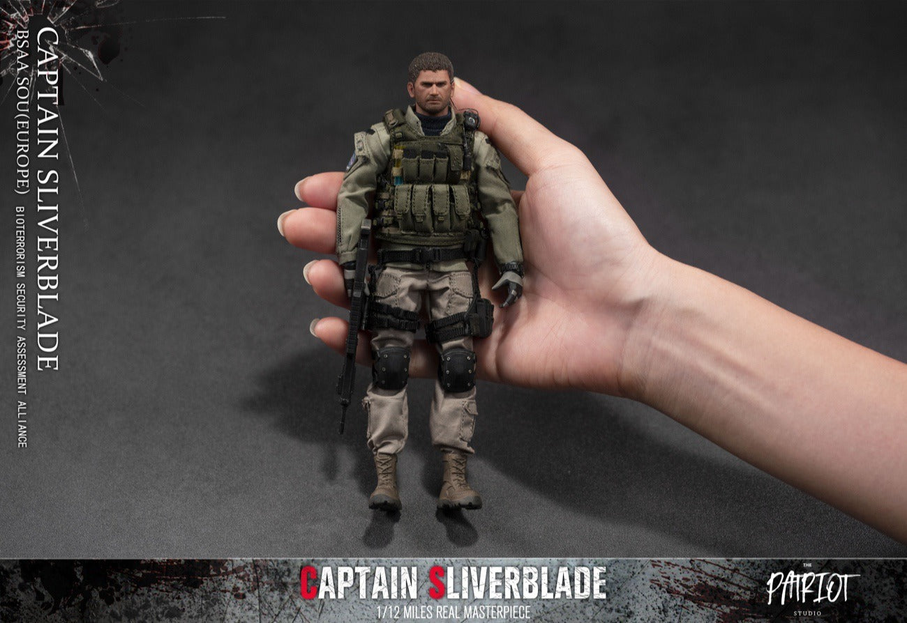 Pedido Figura Captain Sliverblade (2 versiones) marca Patriot Studios escala pequeña 1/12