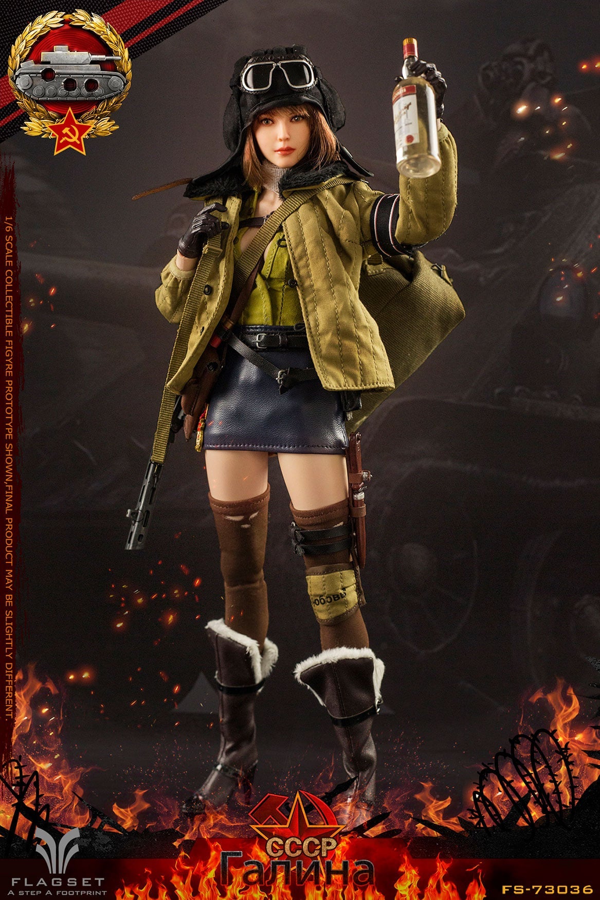 Pedido Figura Red Alert Soviet Tank Forces - Galina marca Flagset FS-73036 escala 1/6