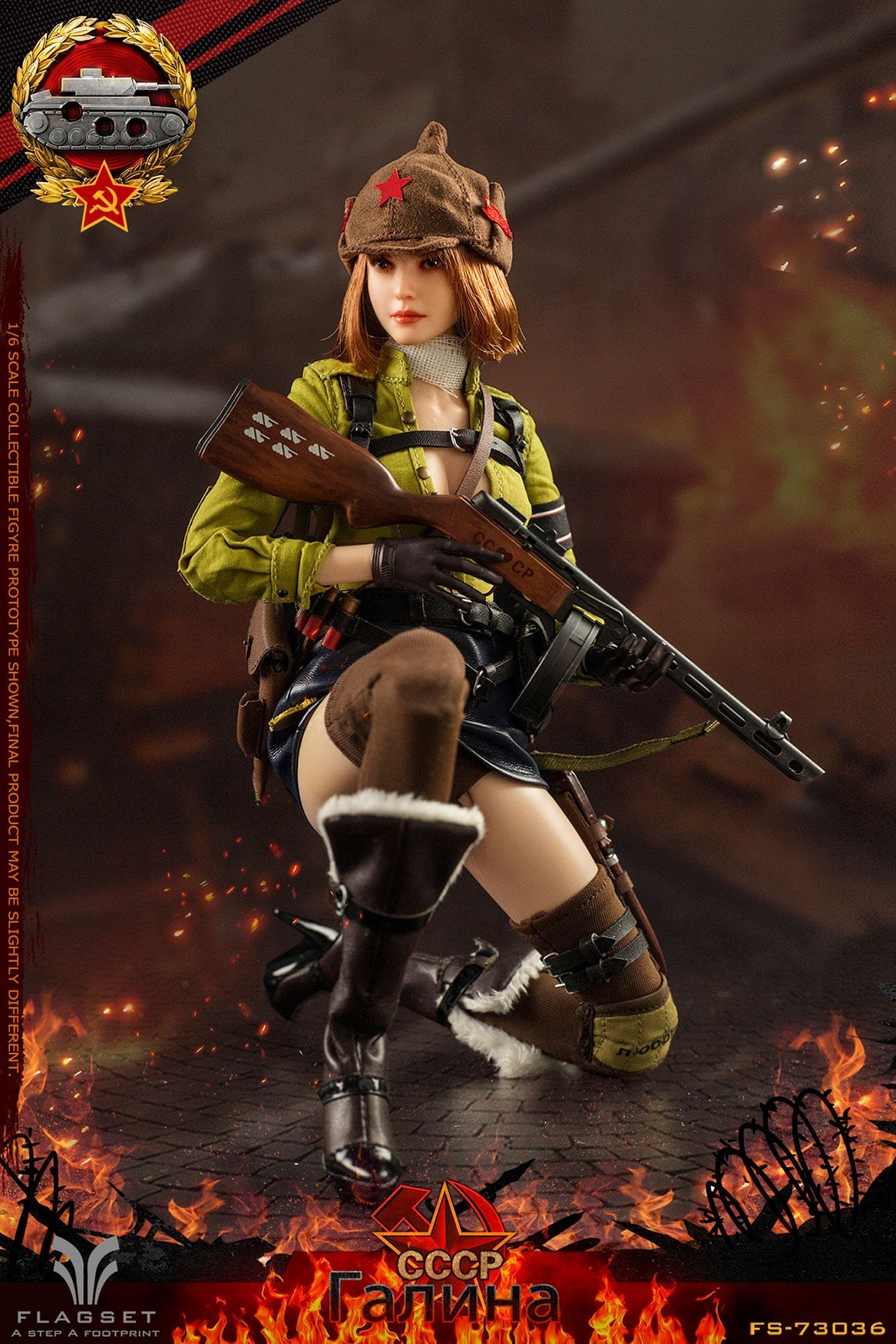 Pedido Figura Red Alert Soviet Tank Forces - Galina marca Flagset FS-73036 escala 1/6