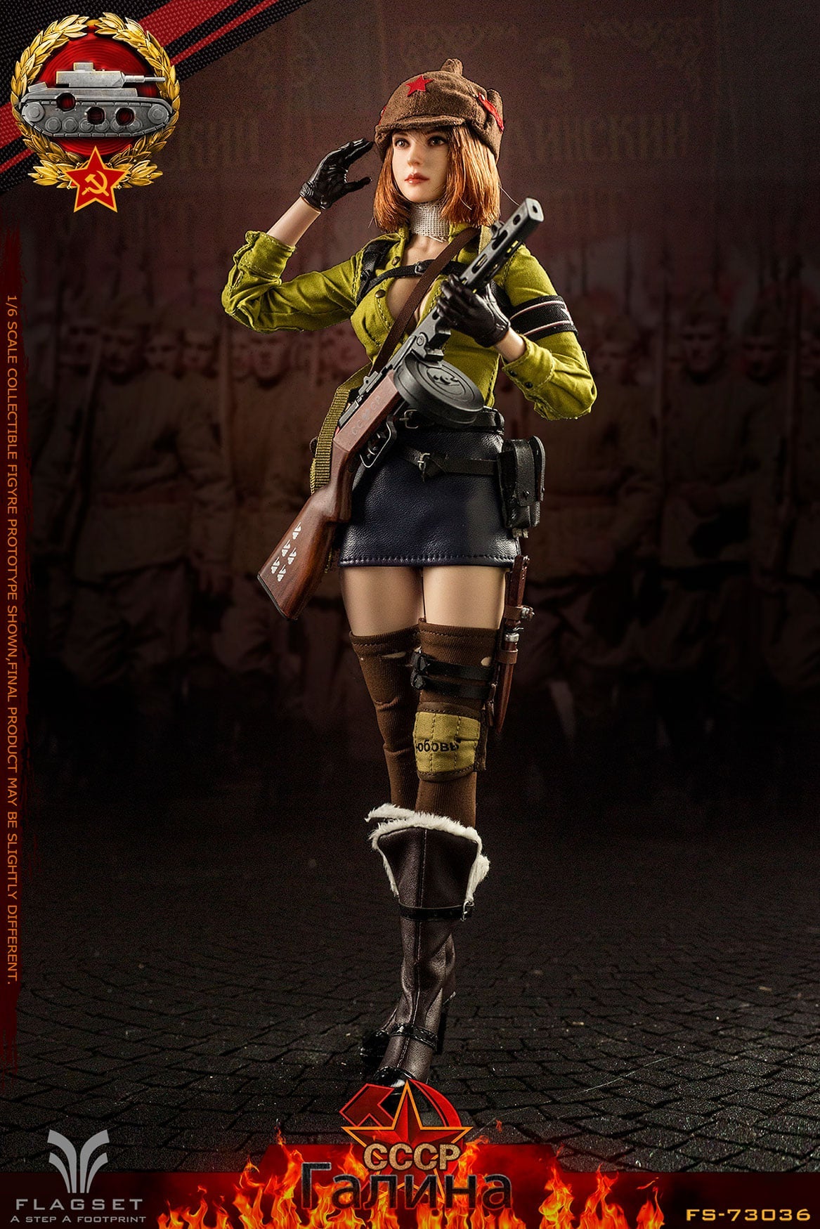 Pedido Figura Red Alert Soviet Tank Forces - Galina marca Flagset FS-73036 escala 1/6